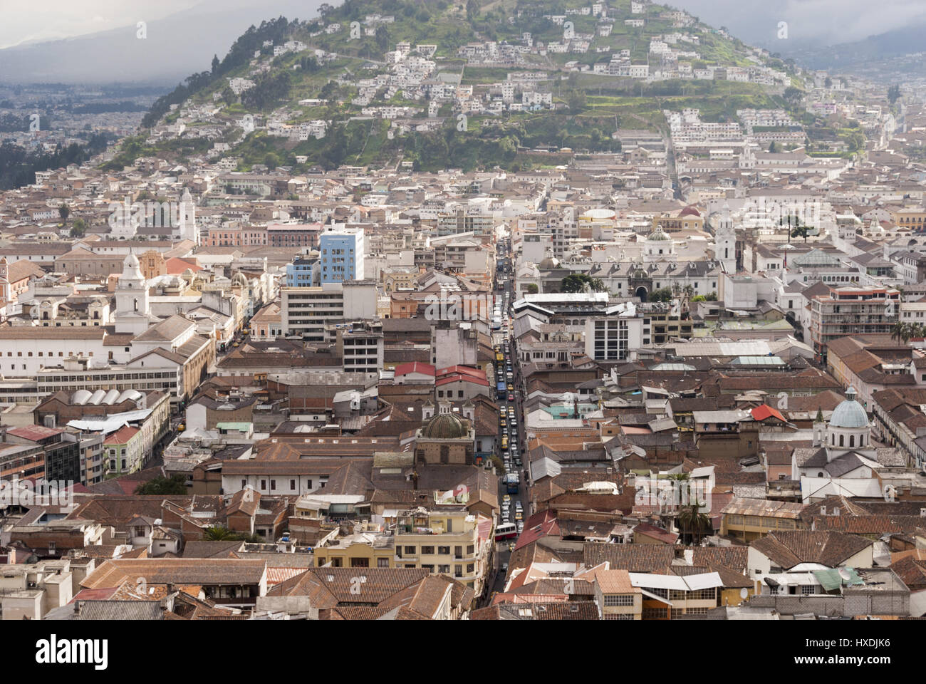 L'Equateur, Quito, ville d'en haut Banque D'Images
