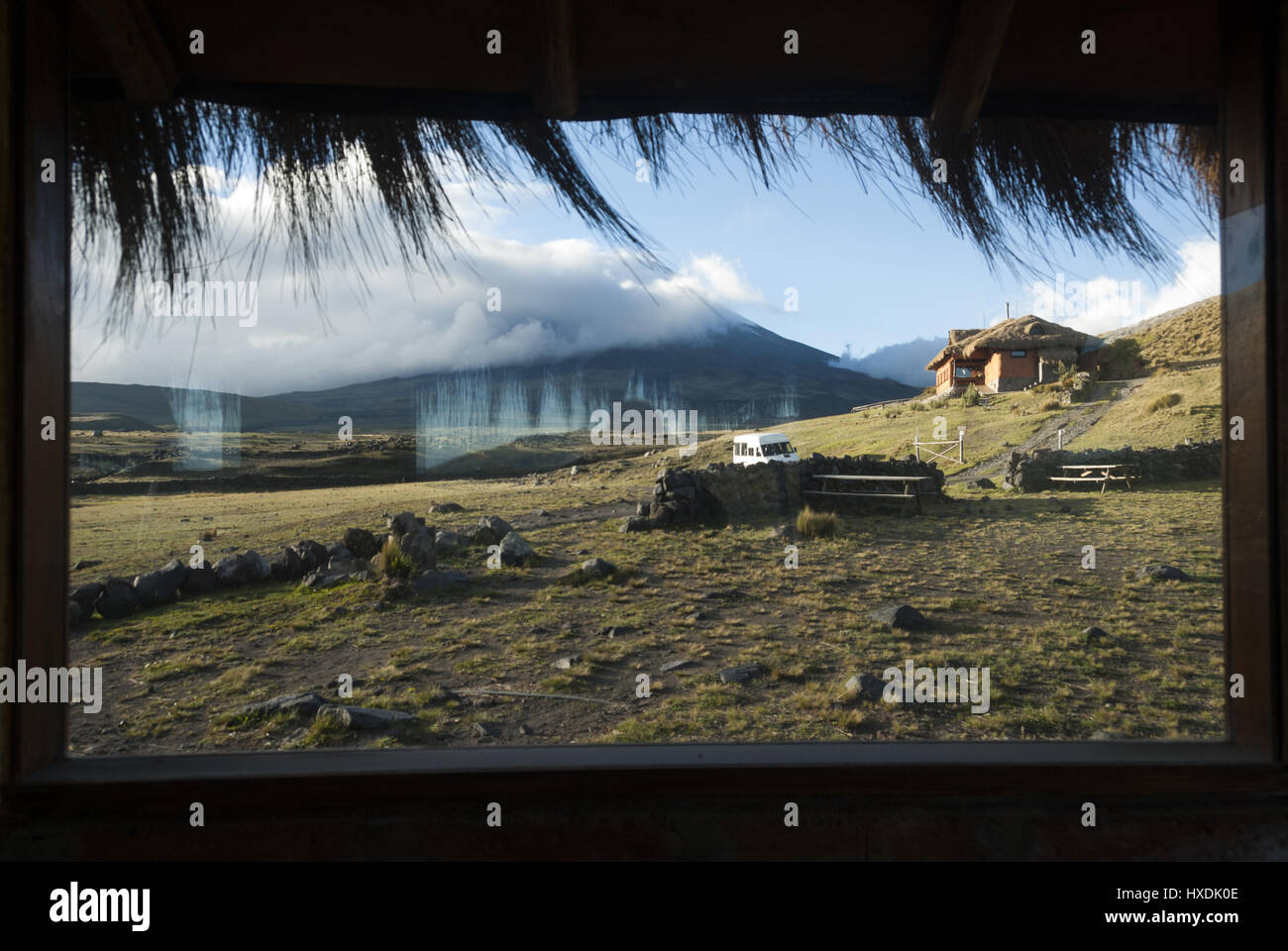 L'Équateur, Parc National Cotopaxi, Tambopaxi Lodge Banque D'Images