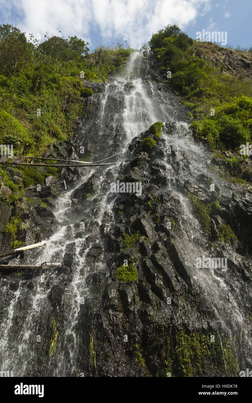 L'Équateur, Banos, Bains de la Vierge les sources d'eau chaude Banque D'Images