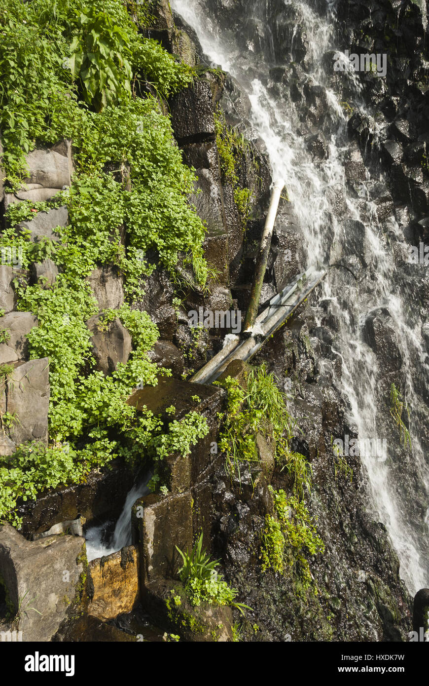 L'Équateur, Banos, Bains de la Vierge les sources d'eau chaude Banque D'Images