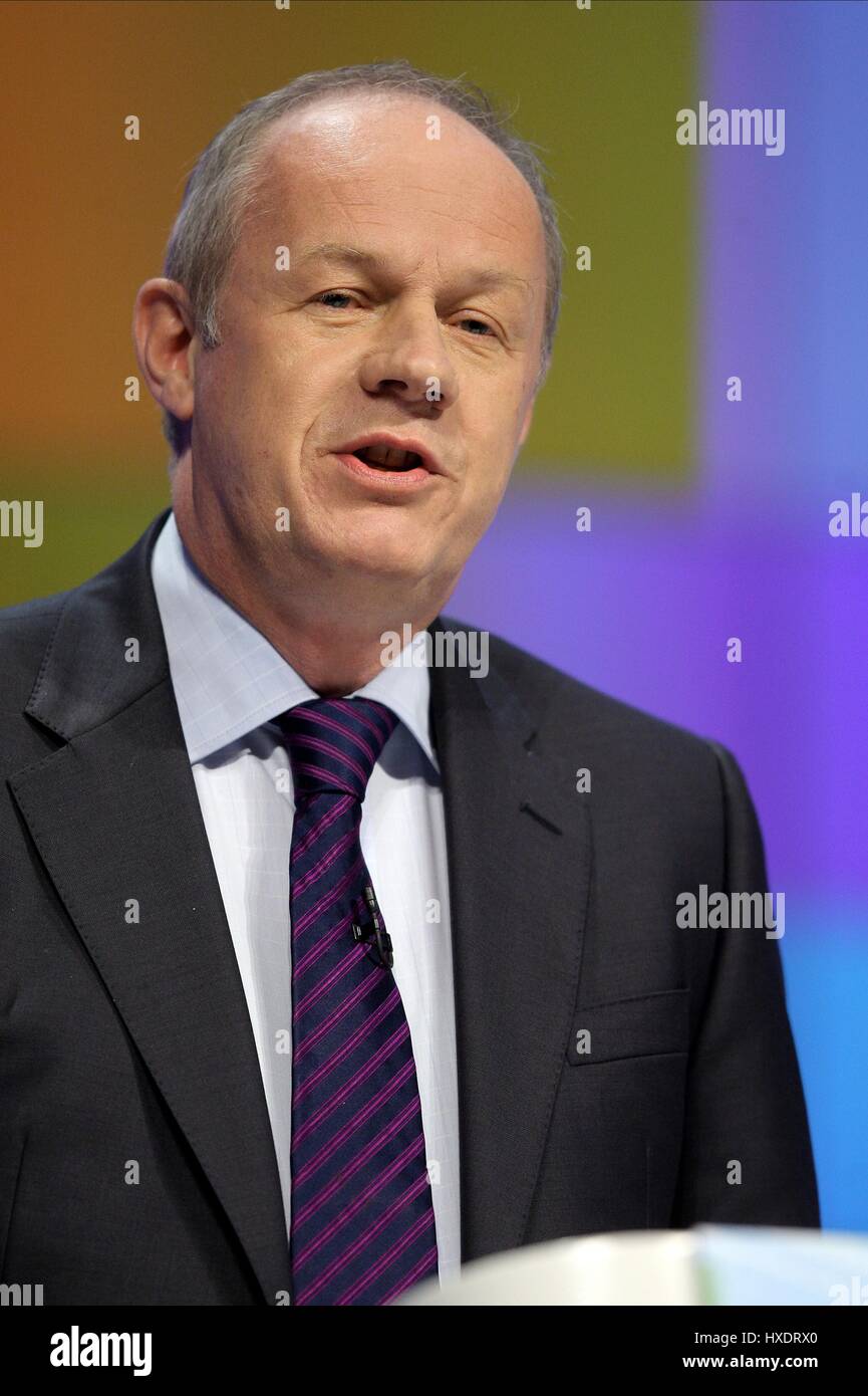 DAMIAN GREEN, DÉPUTÉ MINISTRE DE L'IMMIGRATION 04 Octobre 2011 Manchester Central Manchester en Angleterre Banque D'Images