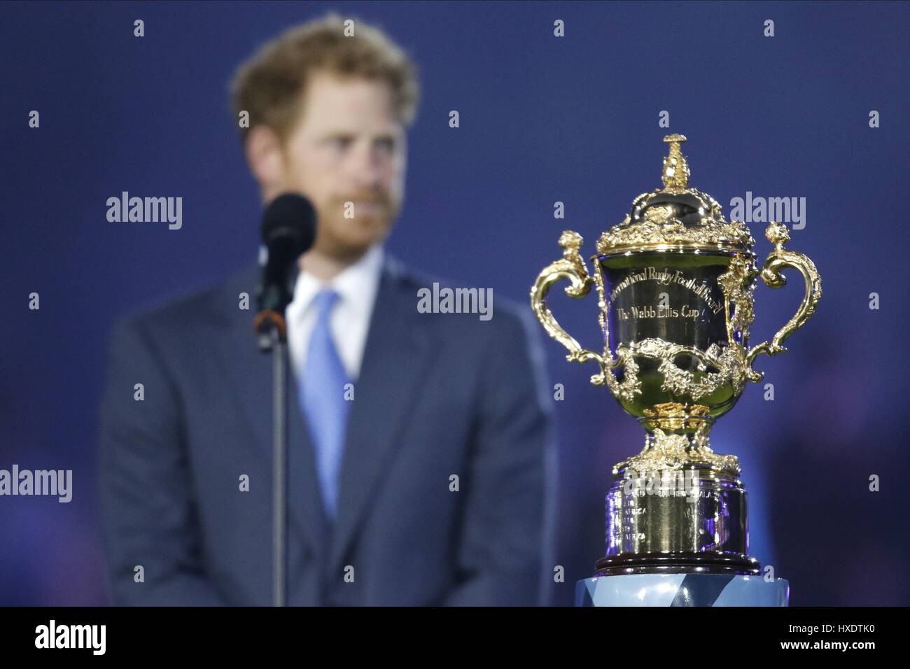 Le PRINCE HARRY & COUPE DU MONDE RUBY MEMBRE DE LA FAMILLE ROYALE 18 septembre 2015 LE STADE DE TWICKENHAM Londres Angleterre Banque D'Images