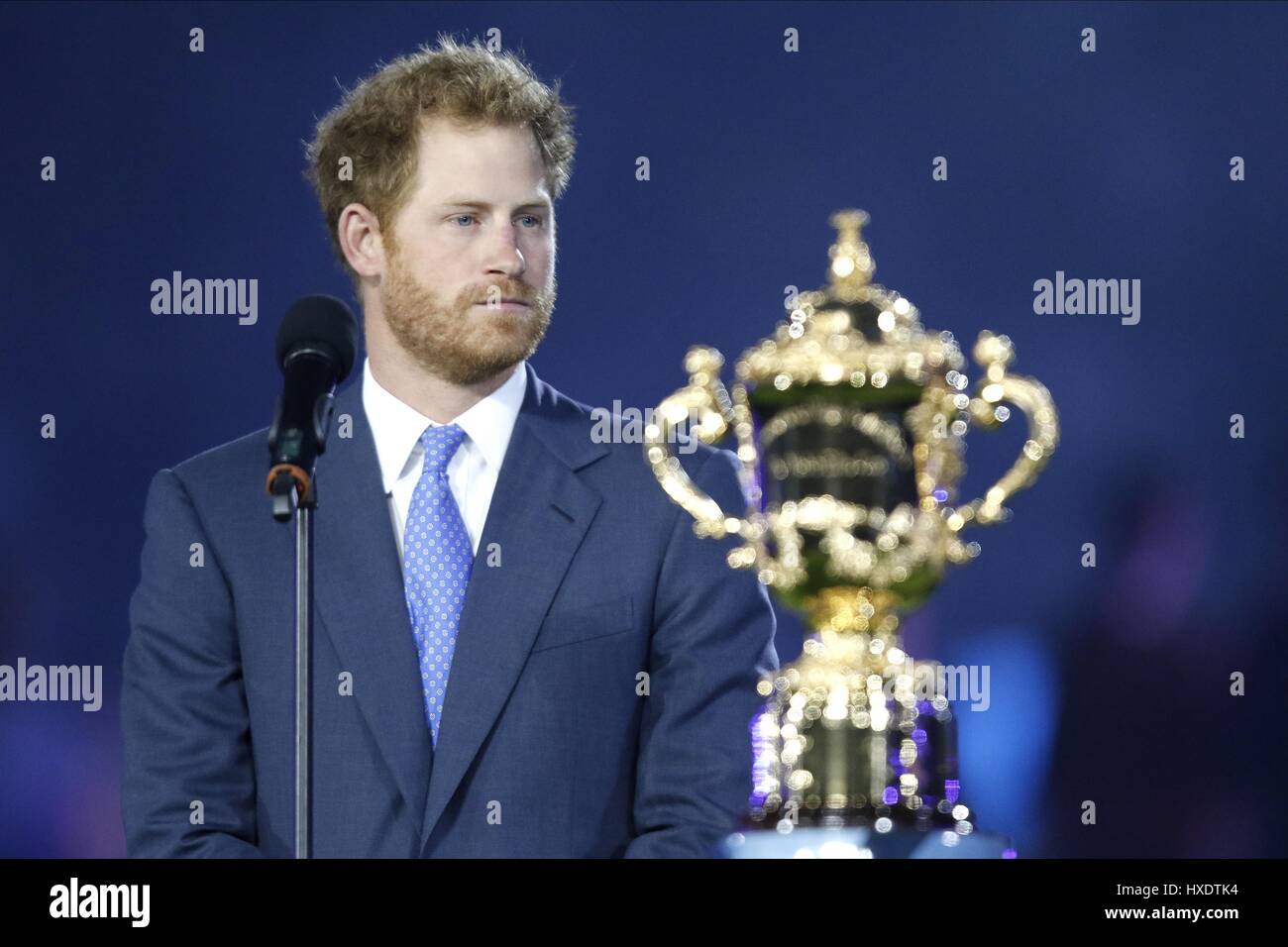 Le PRINCE HARRY & COUPE DU MONDE RUBY MEMBRE DE LA FAMILLE ROYALE 18 septembre 2015 LE STADE DE TWICKENHAM Londres Angleterre Banque D'Images