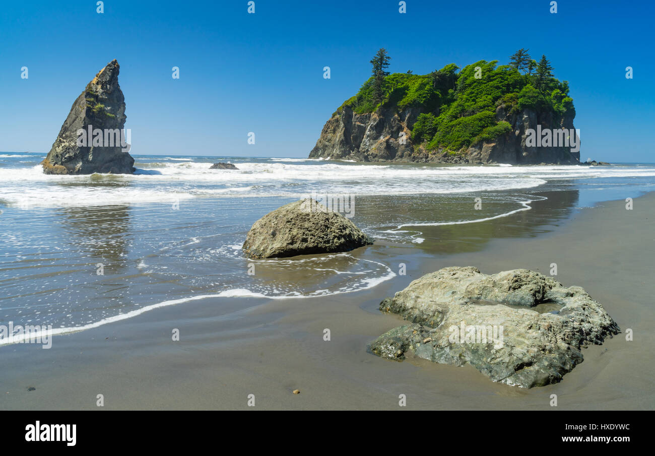 Ruby Beach, Olympic National Park, Washington Banque D'Images