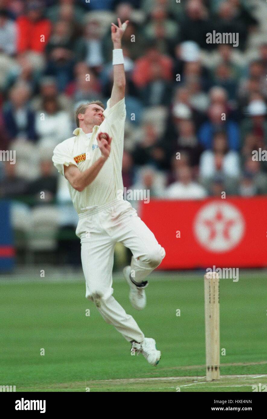 DOMINIC CORK ANGLETERRE & DERBYSHIRE CCC 04 Juin 1996 Banque D'Images