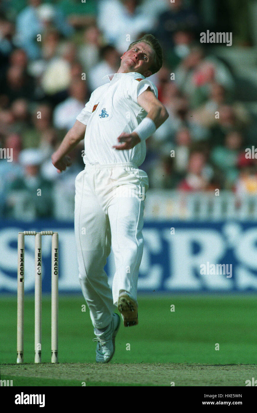 DOMINIC CORK ANGLETERRE & DERBYSHIRE CCC 23 Mai 1993 Banque D'Images