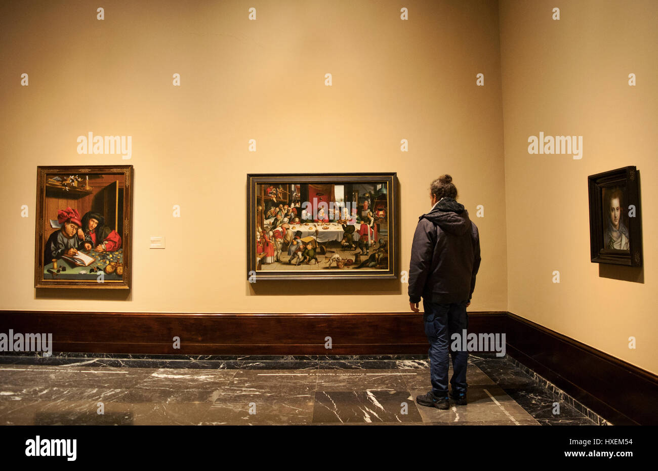 Bilbao, Espagne : à la fête au Burlesque par Jan Mandijn à Bilbao Musée des Beaux-Arts, le deuxième musée le plus visité au Pays Basque Banque D'Images