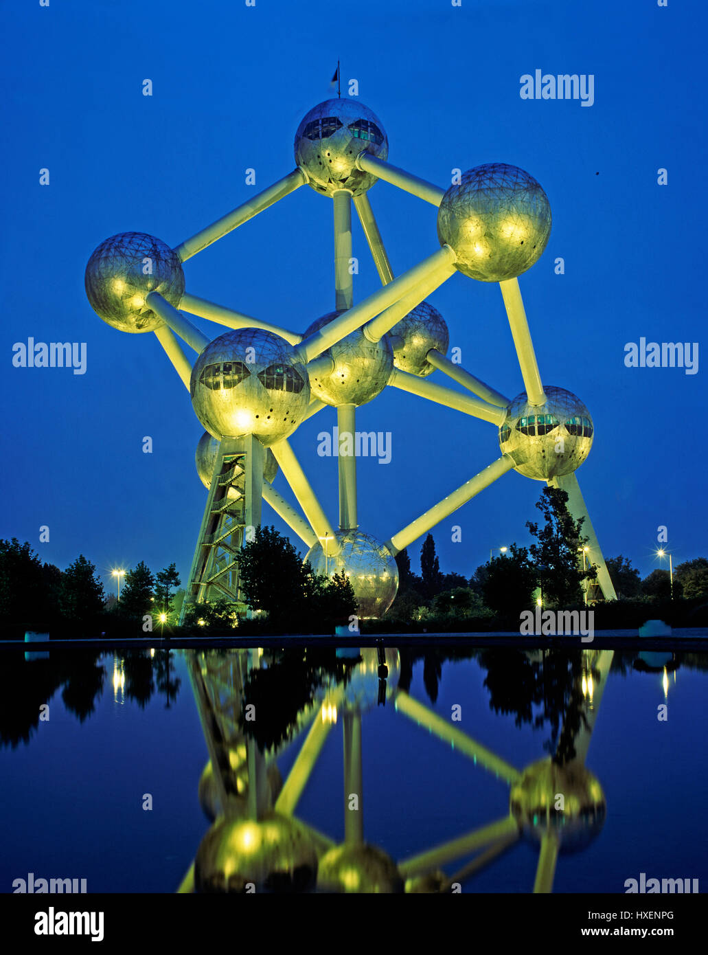 L'Atomium, Bruxelles, Belgique. Banque D'Images