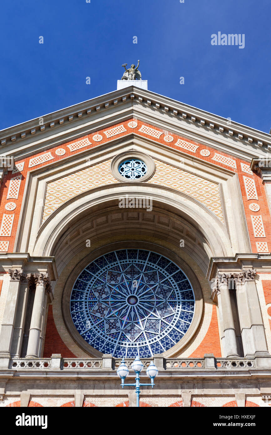 Vue extérieure de la Rose d'Alexandra Palace à Londres, en Angleterre. Banque D'Images