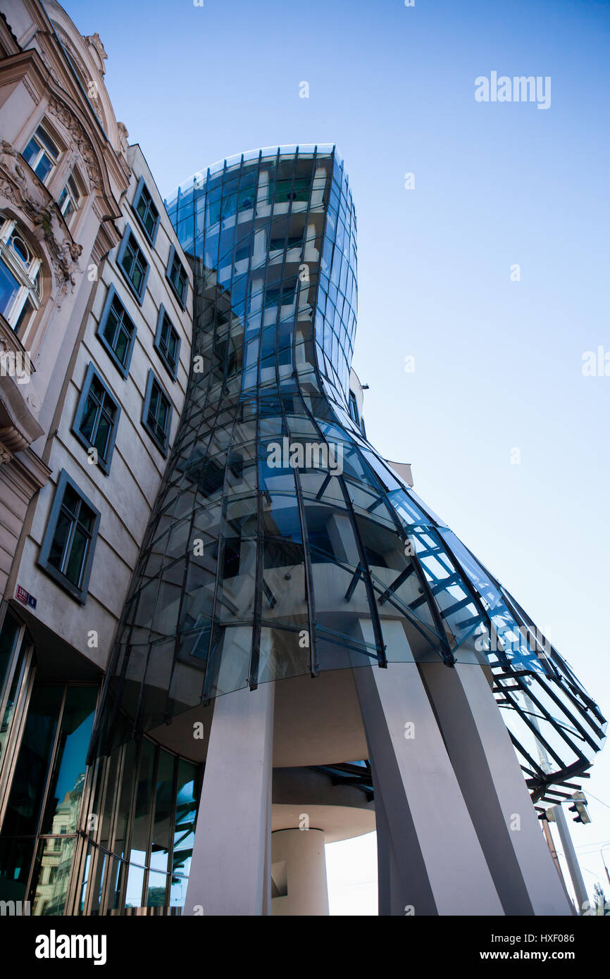 Dancing House, Prague, République Tchèque Banque D'Images