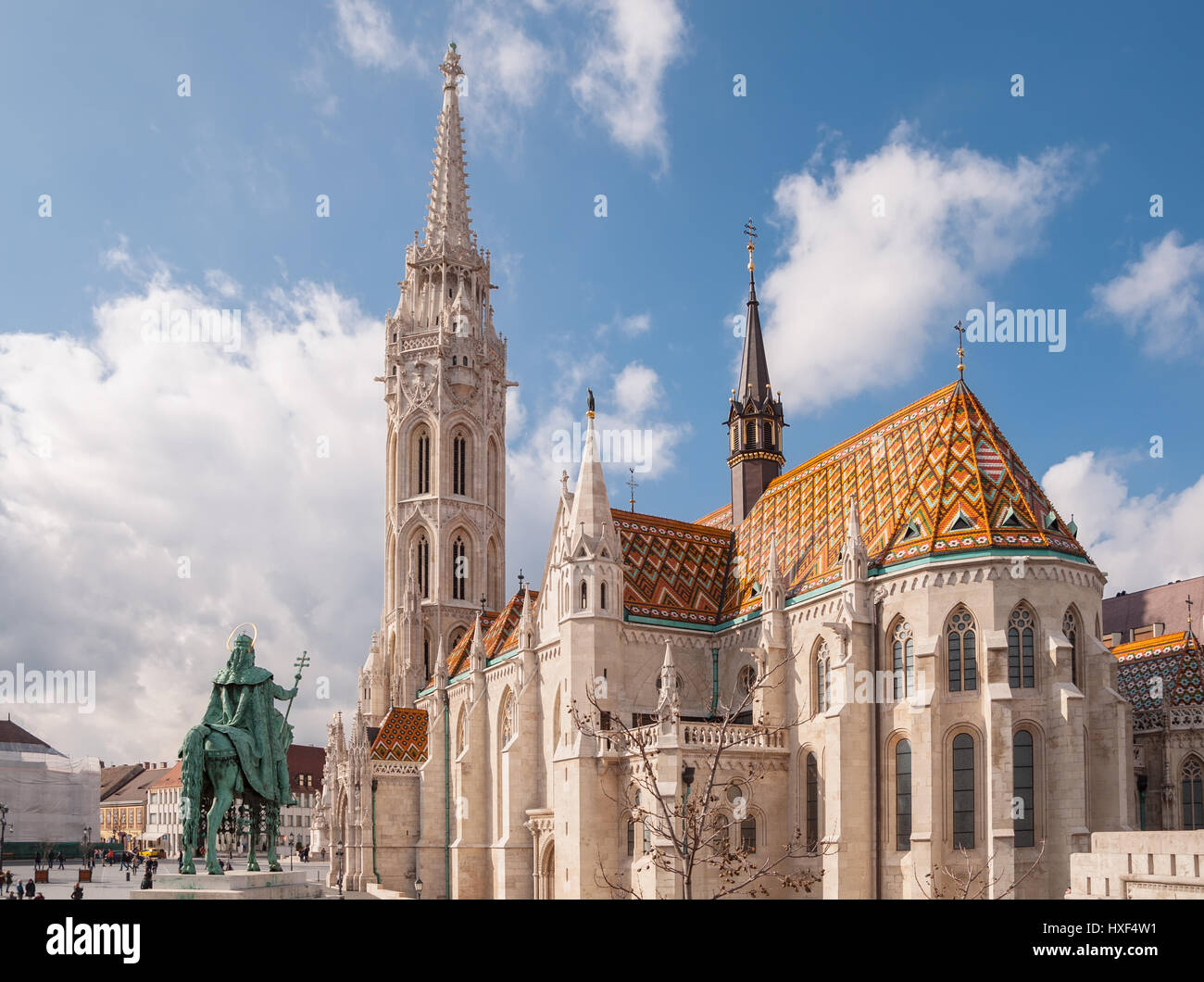 BUDAPEST, HONGRIE - le 20 février 2016 : l'église Matthias est une église catholique située à Budapest, Hongrie Banque D'Images