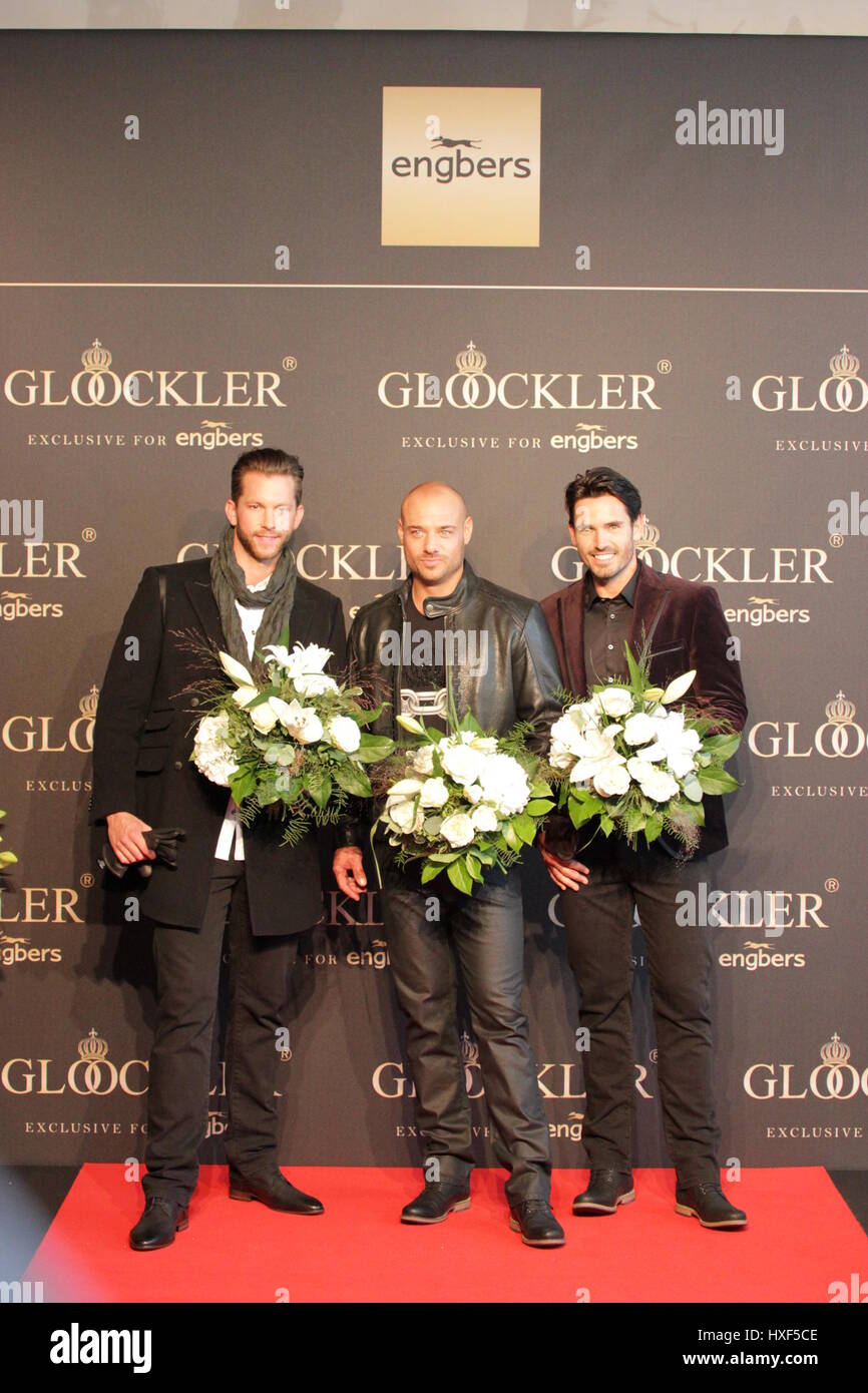 Berlin, Allemagne, 28 août 2014 Créateur : Harald Glööckler présente son étiquette pour Engbers fashion. Banque D'Images