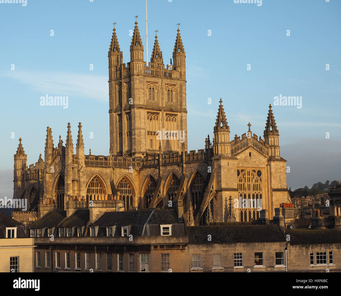 L'église de l'abbaye de Saint Pierre et Saint Paul (alias l'abbaye de Bath) à Bath, Royaume-Uni Banque D'Images