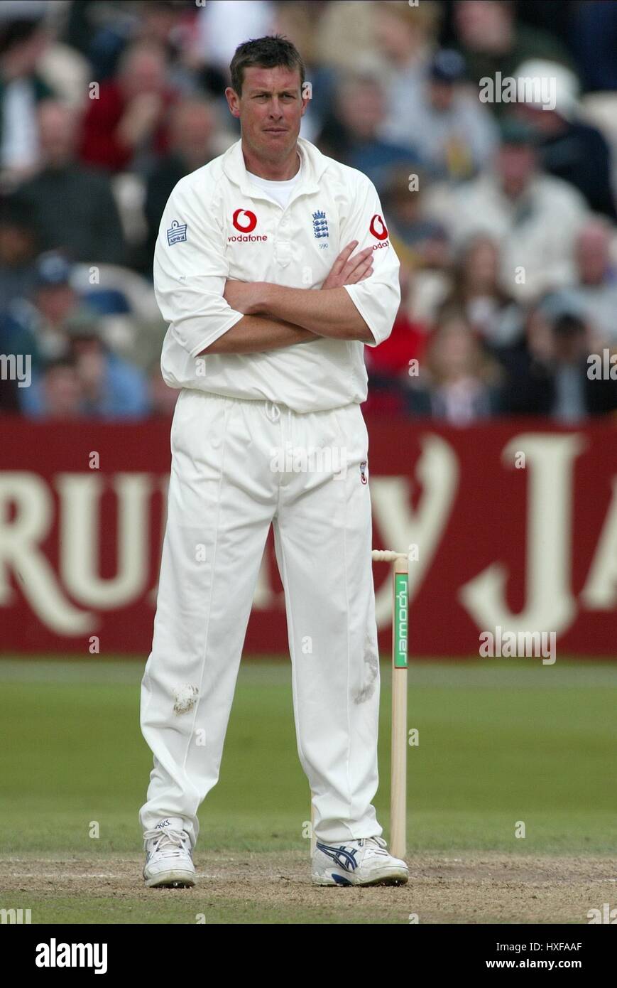 ASHLEY GILES ANGLETERRE & WARWICKSHIRE CCC 15 Juin 2002 Banque D'Images