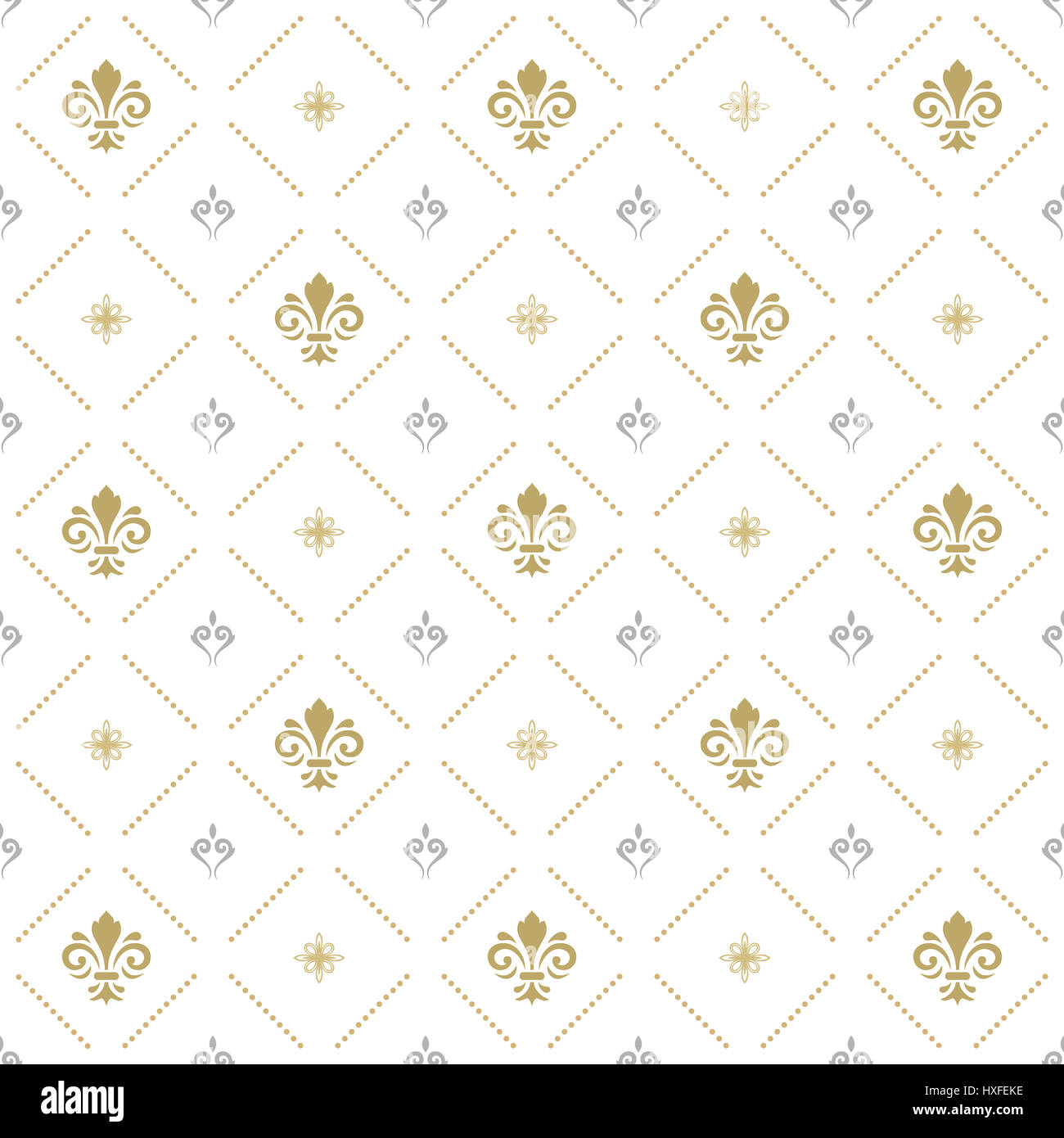 Modèle sans couture avec Royal Lily Banque D'Images