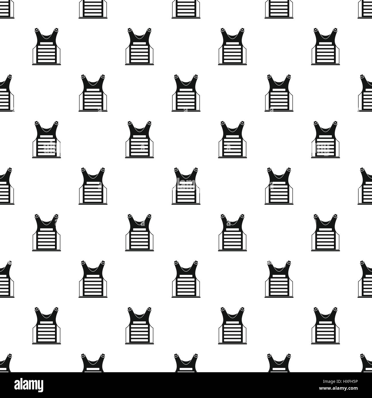 Paintball Vest pattern, style simple. Illustration de Vecteur