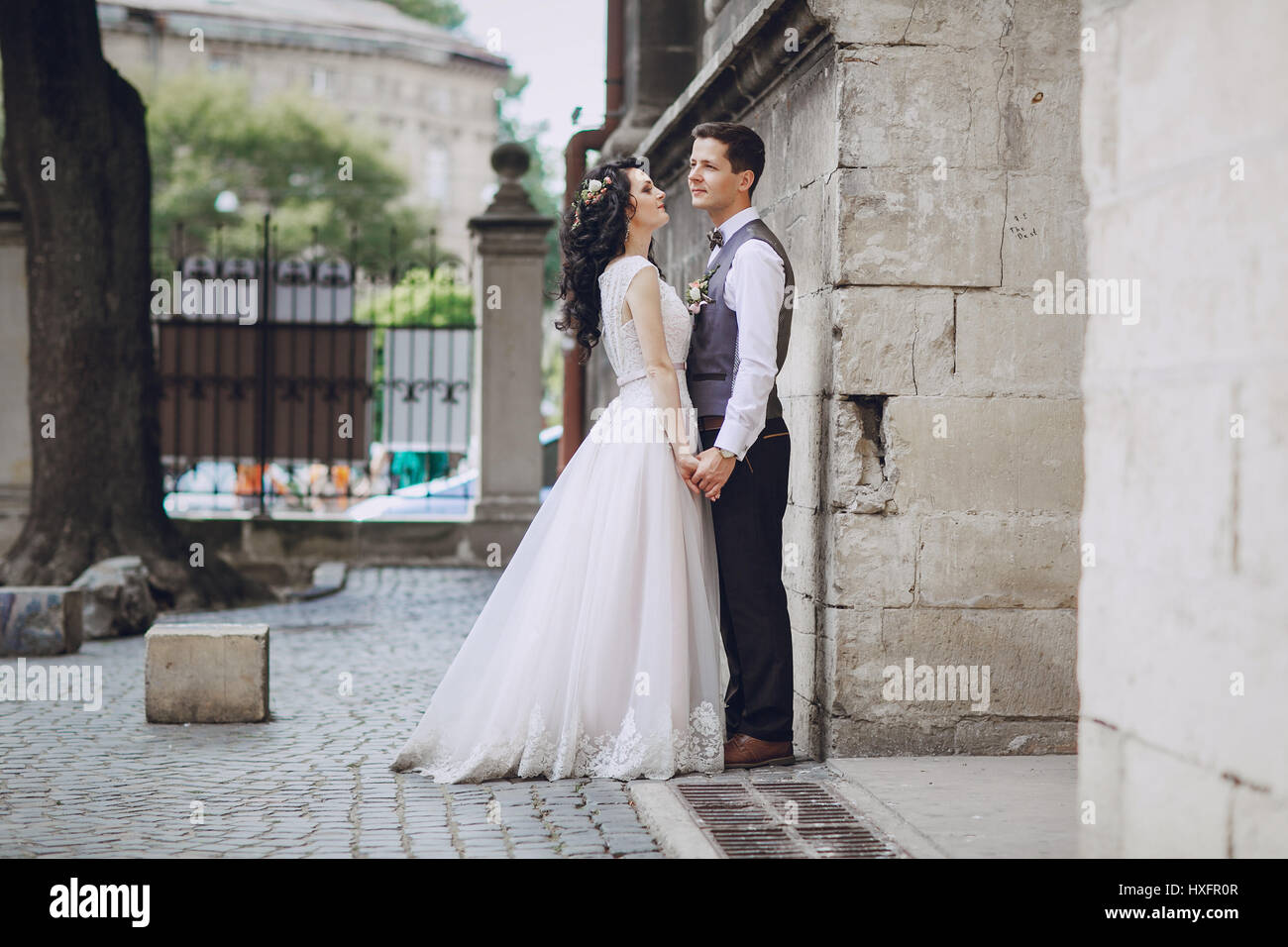 Mariage Royal dans la vieille ville Banque D'Images