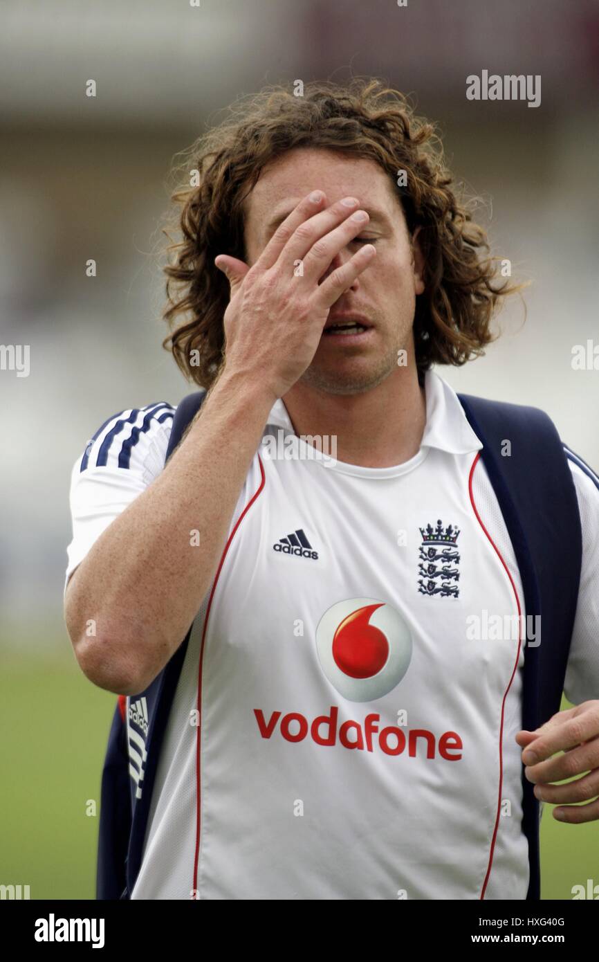 RYAN SIDEBOTTOM ANGLETERRE & Lancashire ANGLETERRE NOTTINGHAM TRENT BRIDGE 06 Juin 2008 Banque D'Images