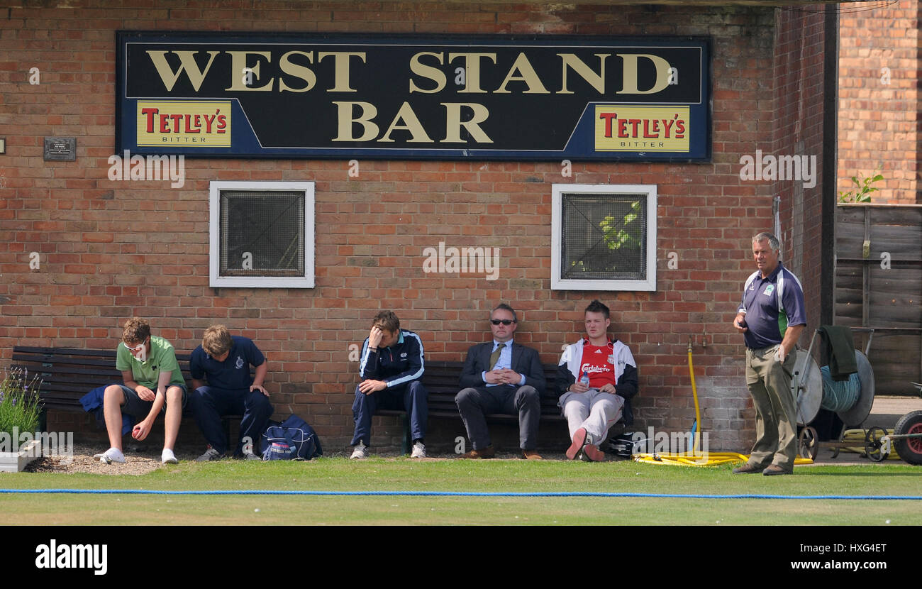 STAND DE L'OUEST BAR SCARBOROUGH Scarborough club de Cricket Club de Cricket CRICKET CLUB SCARBOROUGH Scarborough ANGLETERRE 02 Août 2011 Banque D'Images