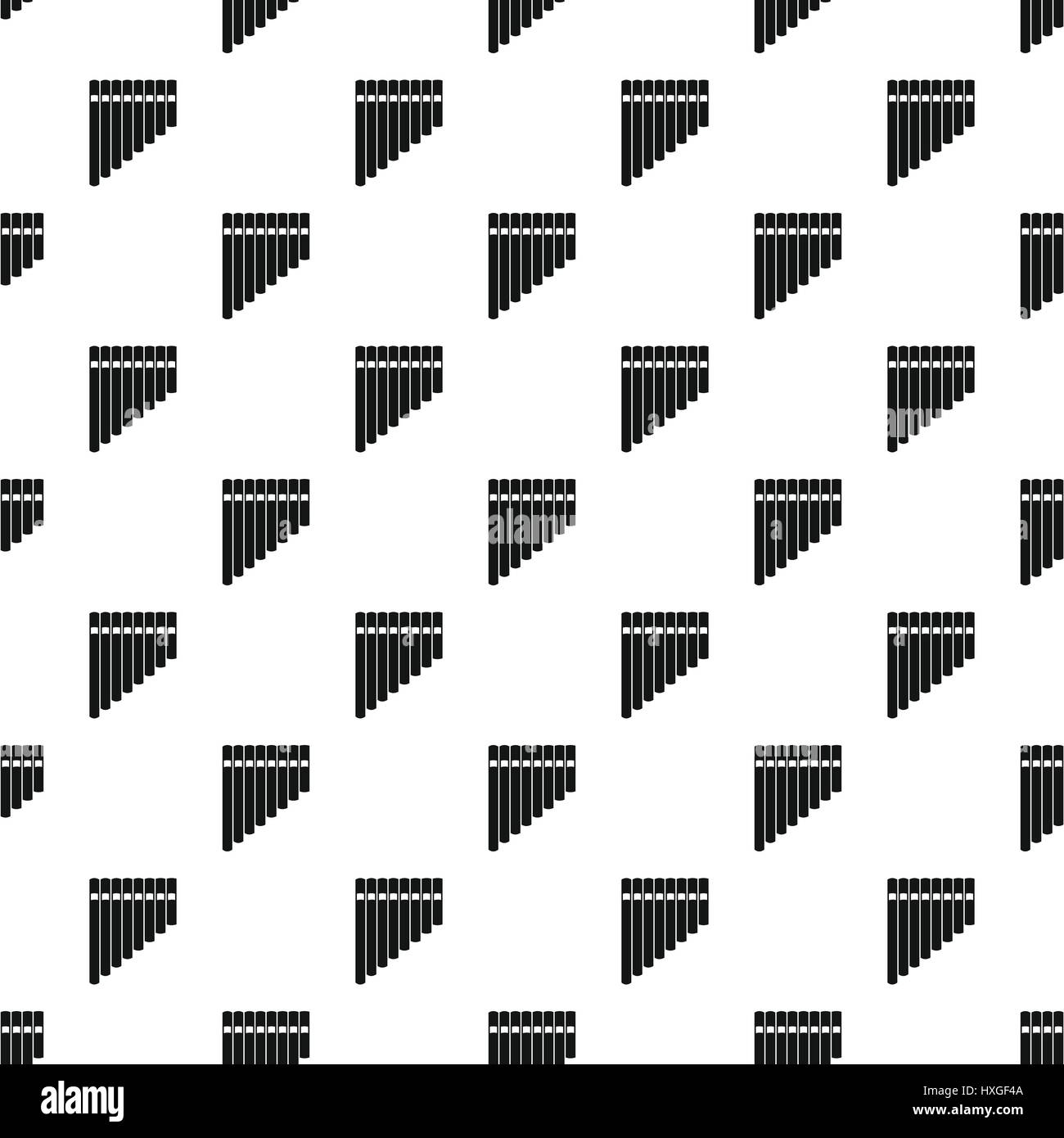 Motif de flûte de Pan, le style simple Illustration de Vecteur