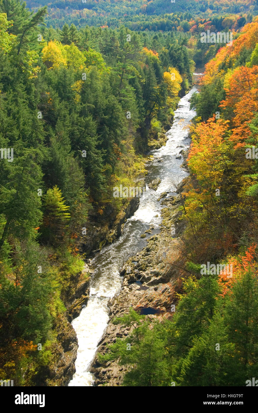 Quechee Gorge, Quechee State Park, New York Banque D'Images