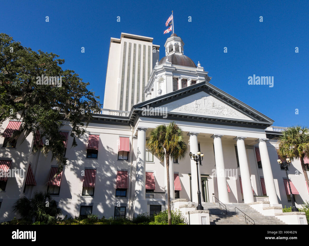 Nouveau bâtiment du Capitole de l'État de Floride, Tallahassee et historique Capitol Museum, USA Banque D'Images