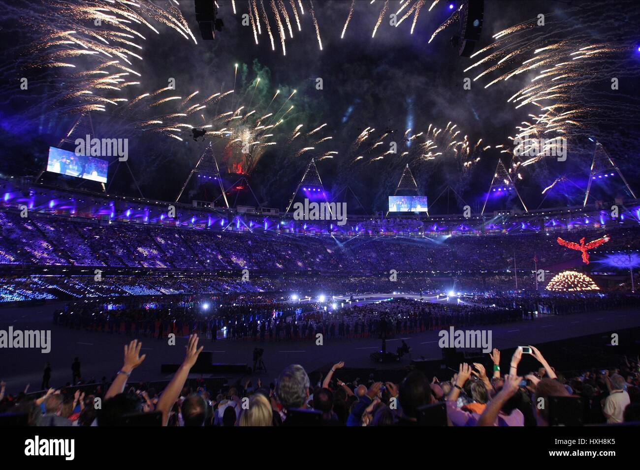 Spectateur jeux olympiques jeux olympiques londres Banque de
