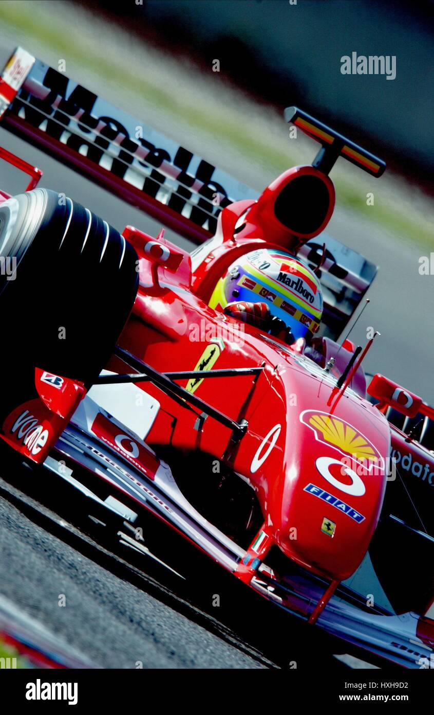 RUBENS BARRICHELLO FERRARI PILOTE DE COURSE 26 Mai 2002 Banque D'Images