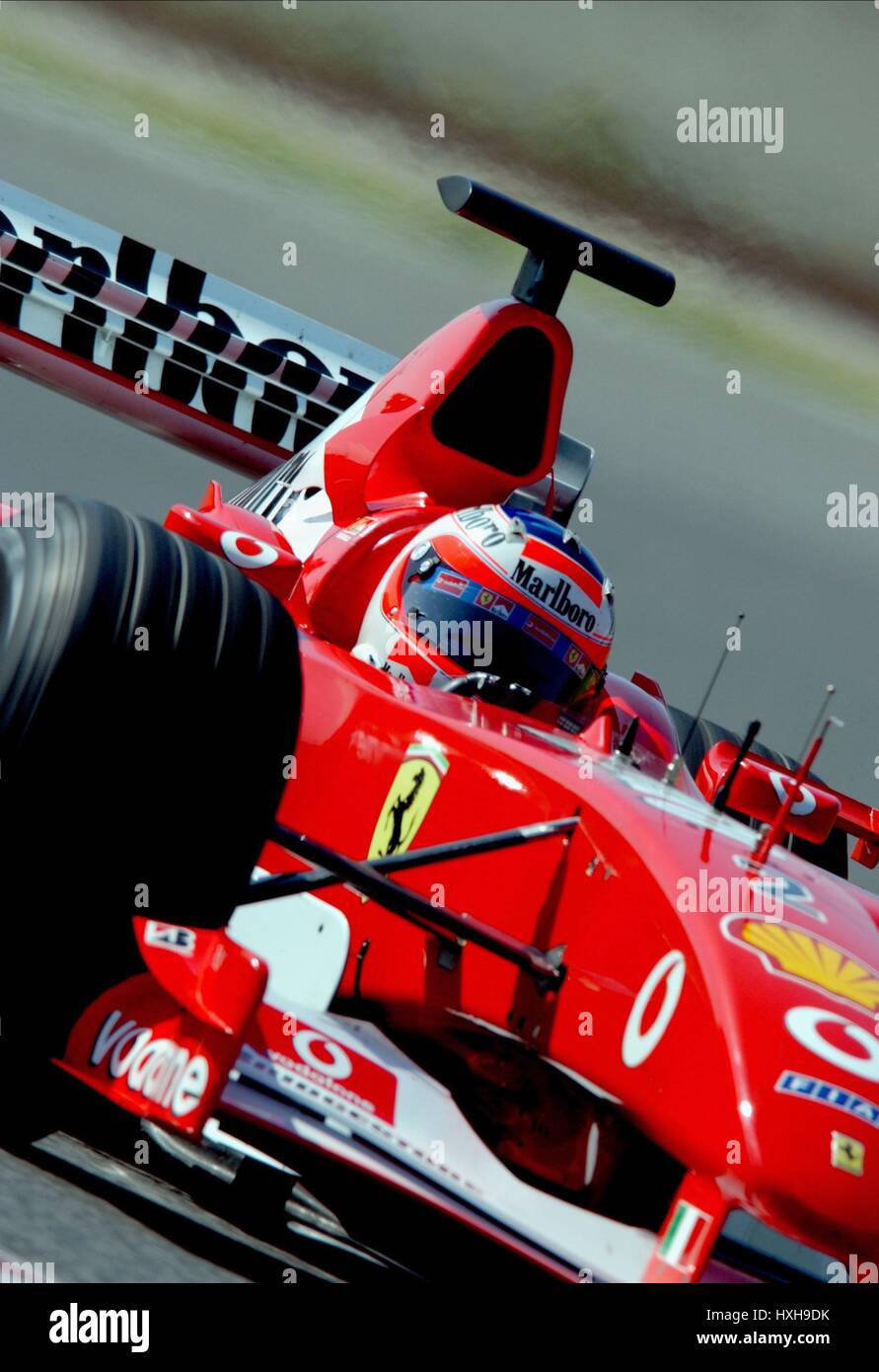 RUBENS BARRICHELLO FERRARI PILOTE DE COURSE 24 Mars 2002 Banque D'Images