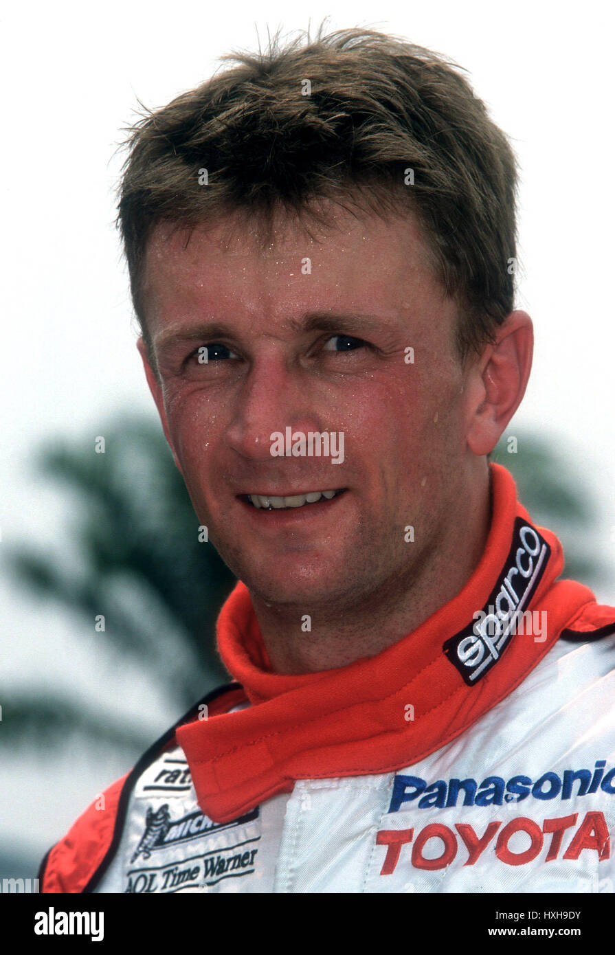 ALLAN MCNISH TOYOTA RACING DRIVER 19 Mai 2002 Banque D'Images