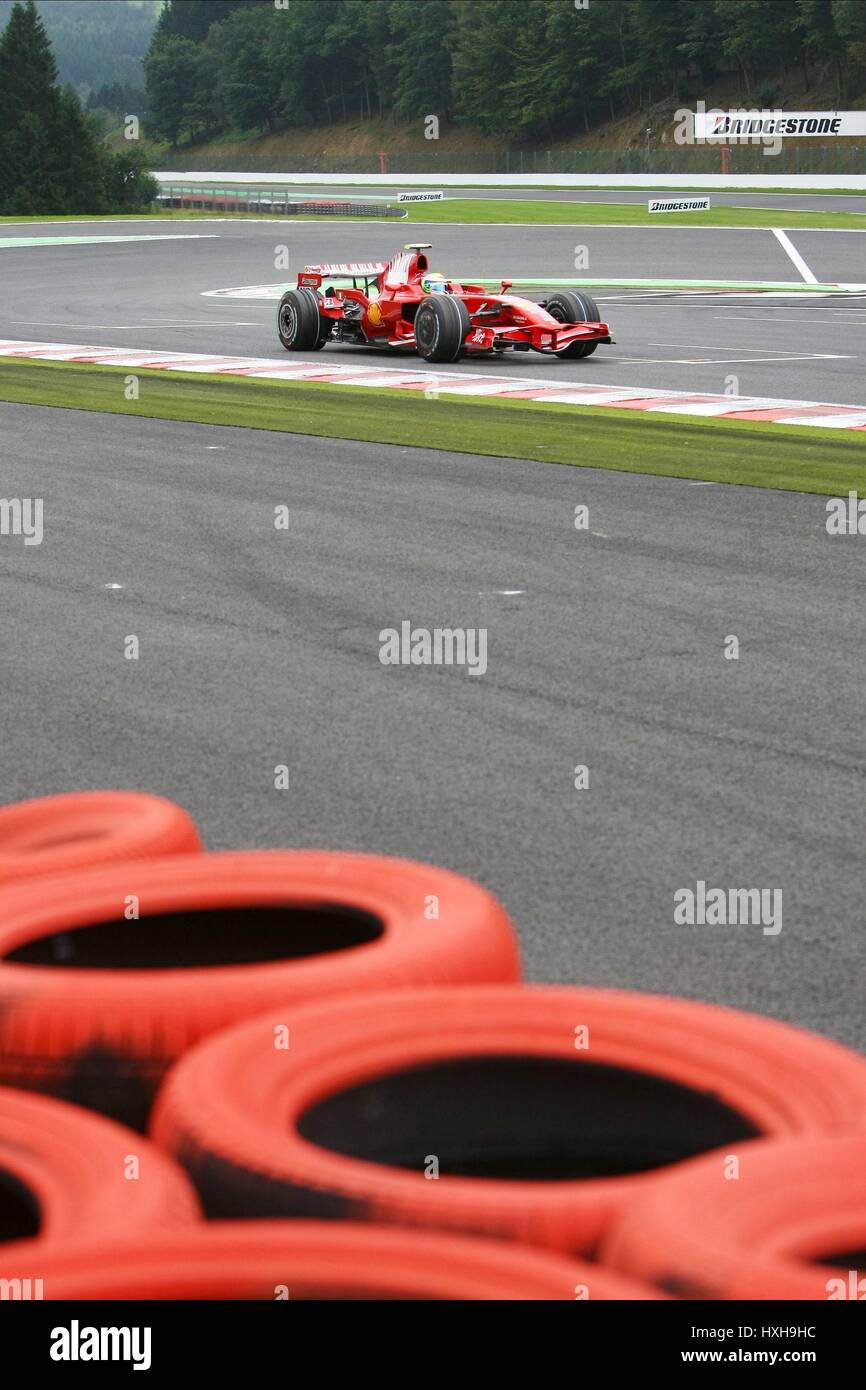 FILIPE MASSA FERRARI DE L'ÉQUIPE SPA-FRANCORCHAMPS BELGIQUE 05 Septembre 2008 Banque D'Images