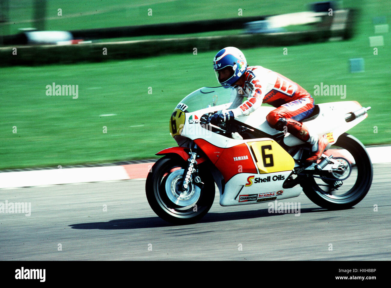 MOTORBIKE RACING OLIVERS MOUNT SCARBOROUGH 04 Avril 1982 Banque D'Images