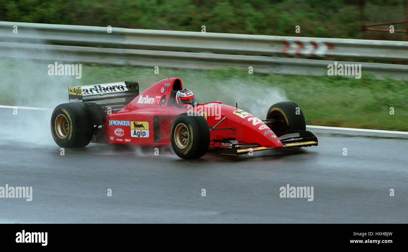 GERHARD BERGER. FERRARI 21 Mars 1995 Banque D'Images