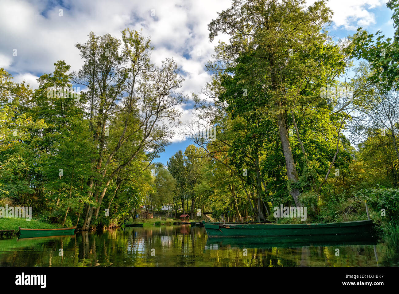 En Pologne, la rivière Krutynia Banque D'Images