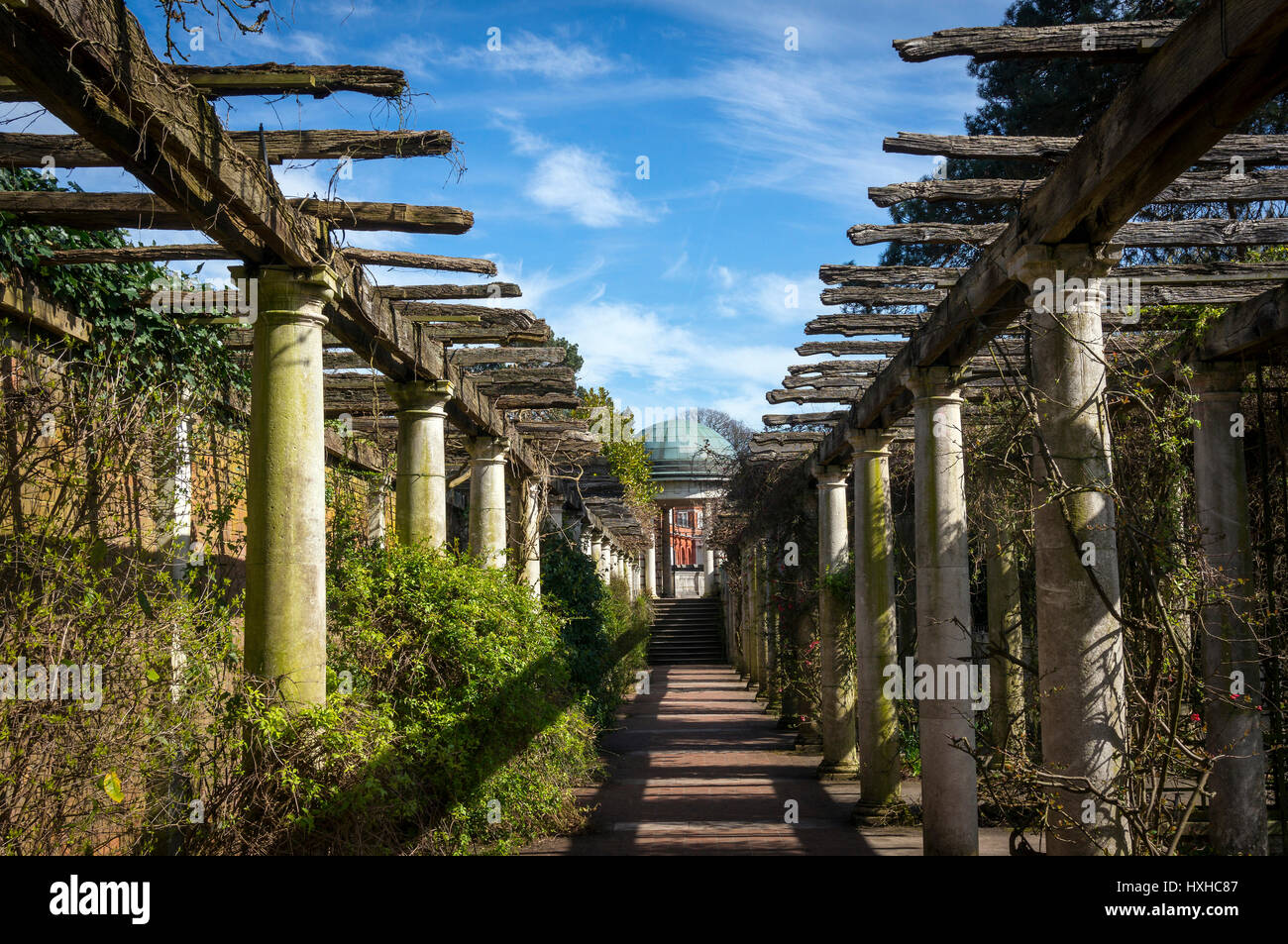 Hampstead Pergola & Hill Gardens sur Hampstead Heath, London, UK Banque D'Images