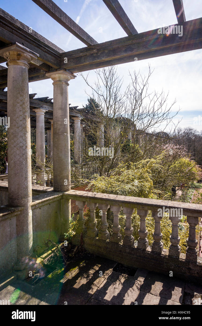 Hampstead Pergola & Hill Gardens sur Hampstead Heath, London, UK Banque D'Images