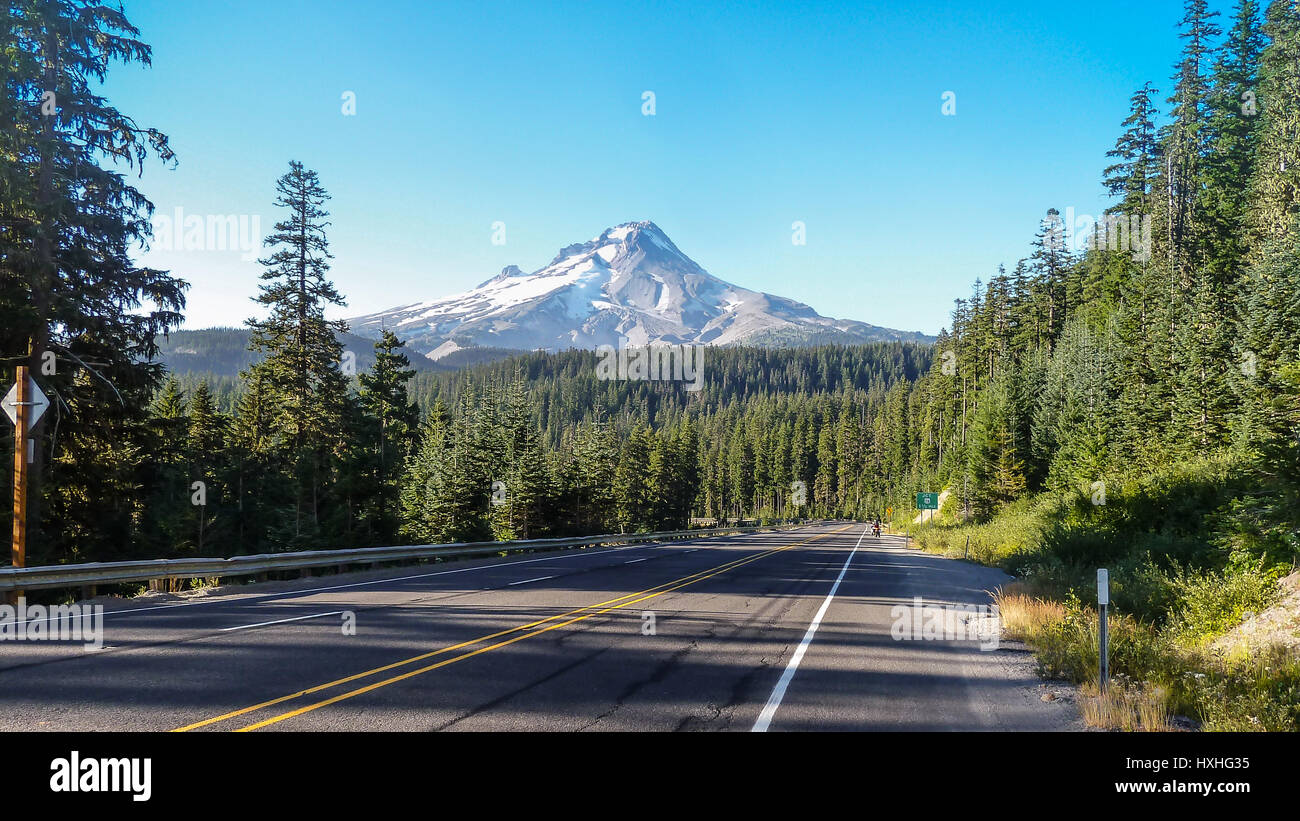 Le Mont Hood, Oregon. Un des nombreux grands photo ops dans le nord-ouest du Pacifique. Banque D'Images