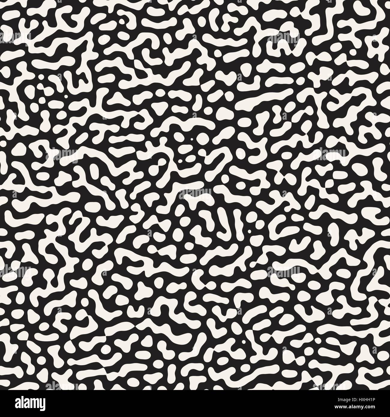 Vector Grunge sans motif. Le noir et blanc des formes organiques. Taches malpropre de texture. Illustration de Vecteur