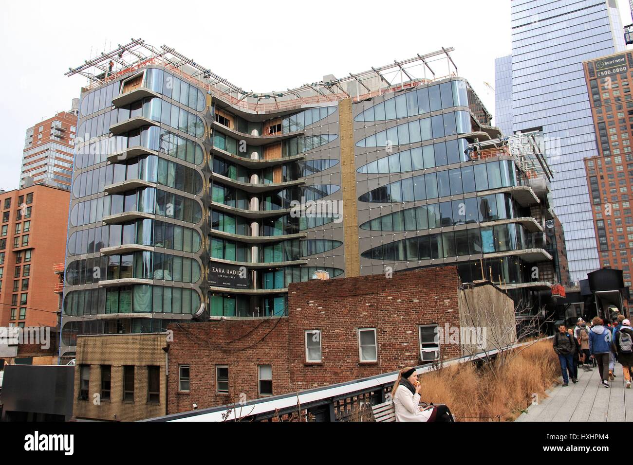 Zaha Hadid bâtiment en construction New York Banque D'Images