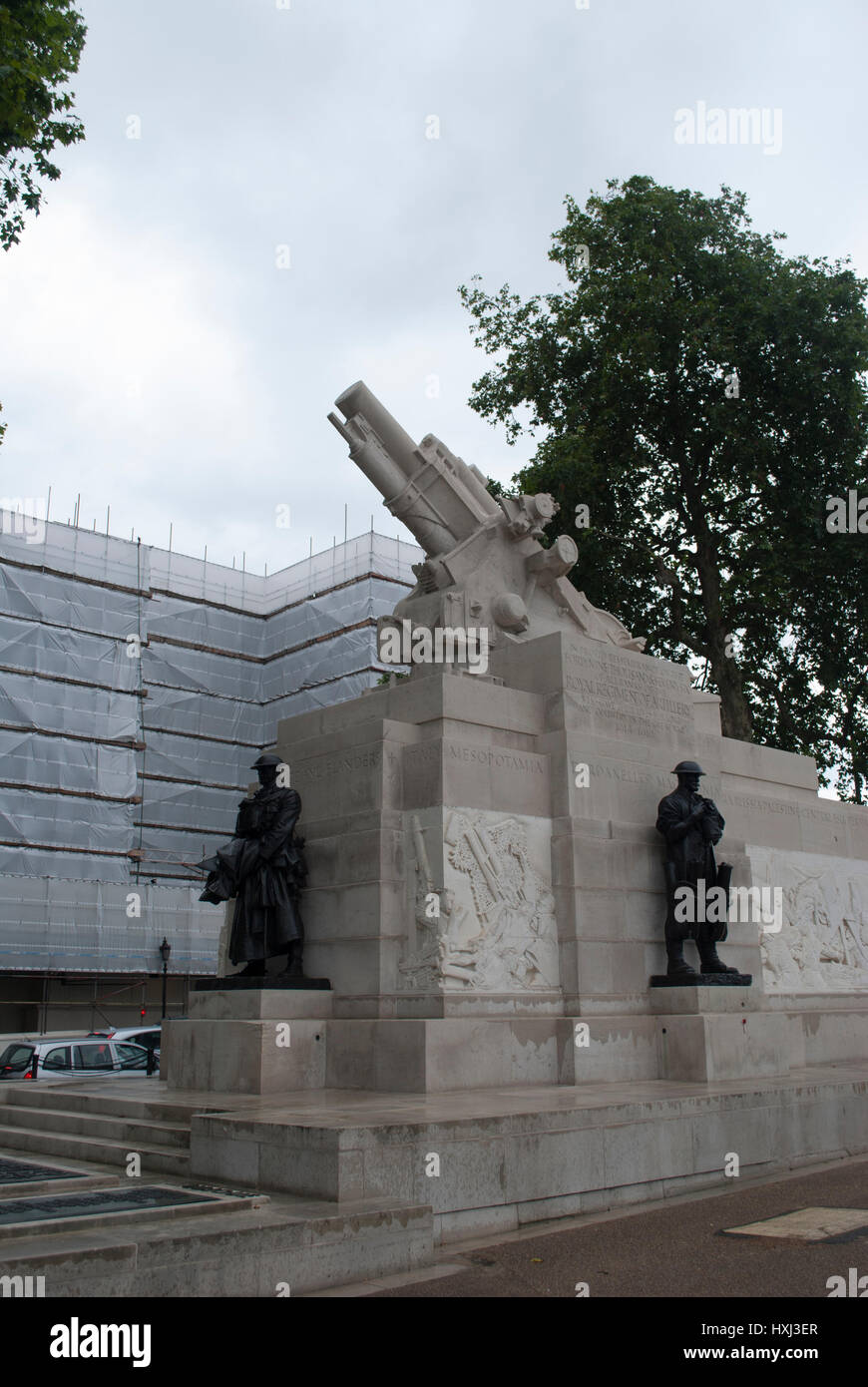 Mémorial de l'Artillerie royale à Hyde Park Corner. Banque D'Images