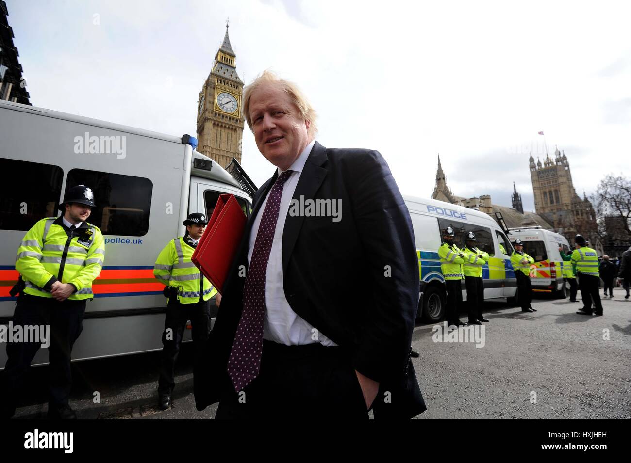 Boris Johnson MP, (Secrétaire d'État aux Affaires étrangères) Credit : Finnbarr Webster/Alamy Live News Banque D'Images