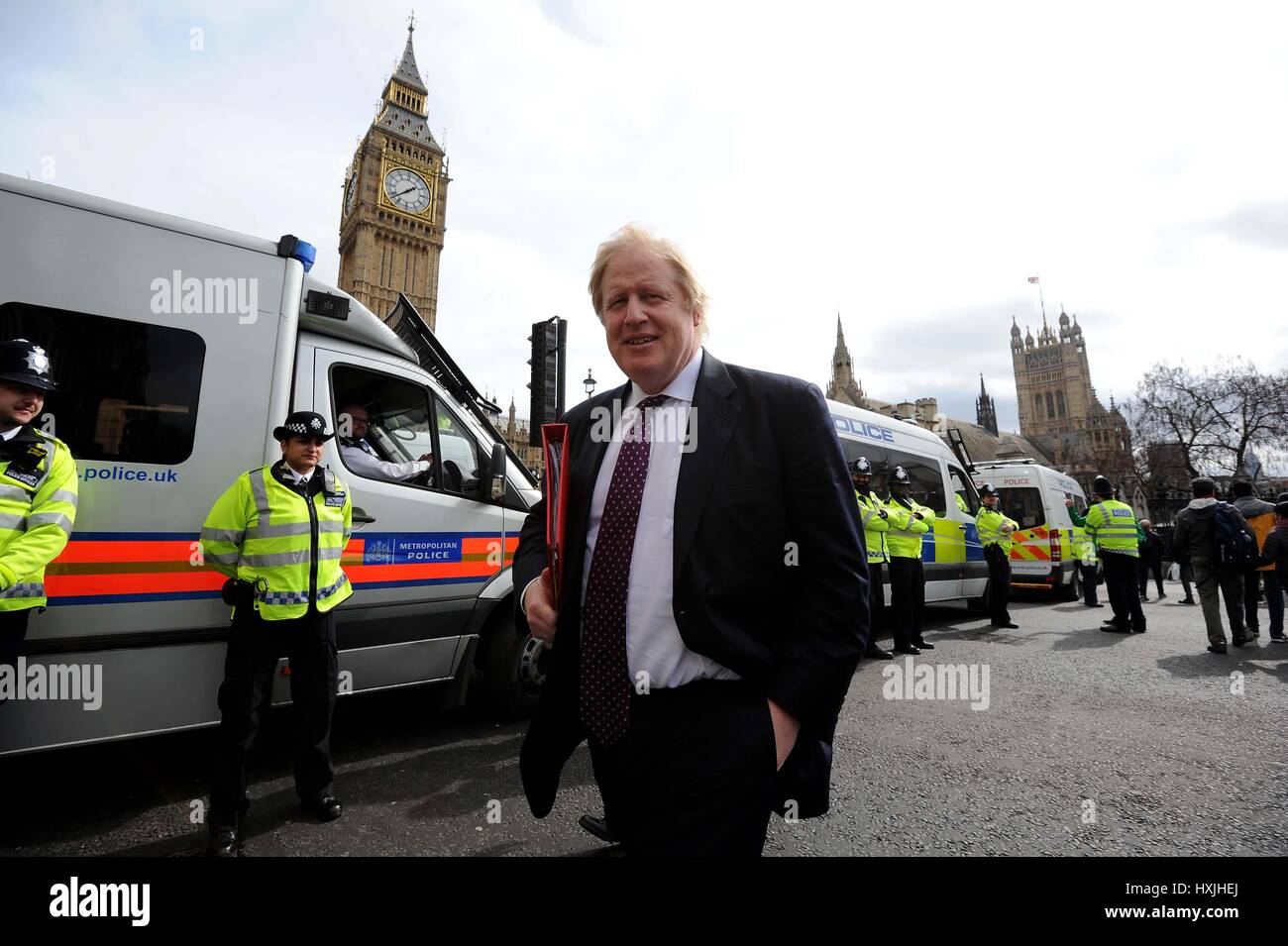 Boris Johnson MP, (Secrétaire d'État aux Affaires étrangères) Credit : Finnbarr Webster/Alamy Live News Banque D'Images