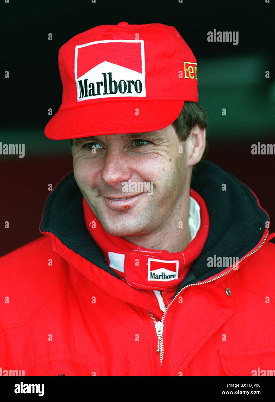 GERHARD BERGER. FERRARI 09 Mars 1995 Banque D'Images