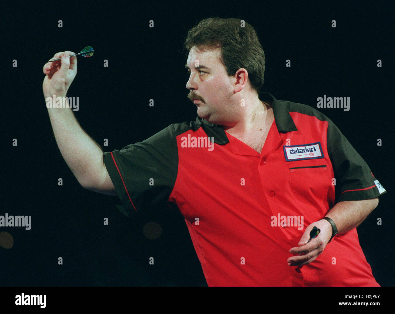 PHIL TAYLOR PRO FLÉCHETTES WDC 13 Janvier 1995 Banque D'Images
