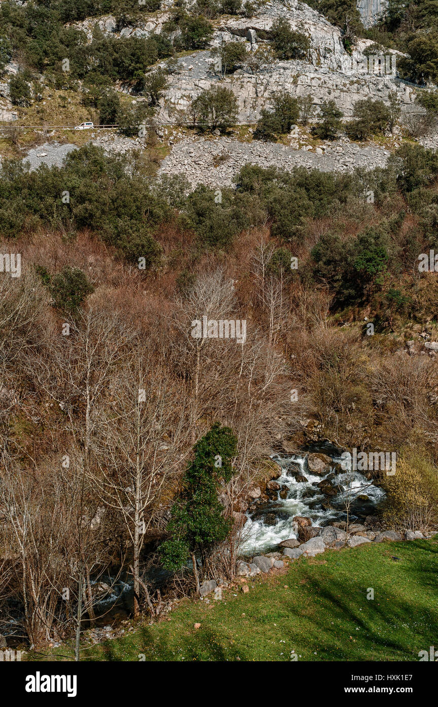 Naissance de la rivière Ason, Cantabria, Espagne, Europe Banque D'Images