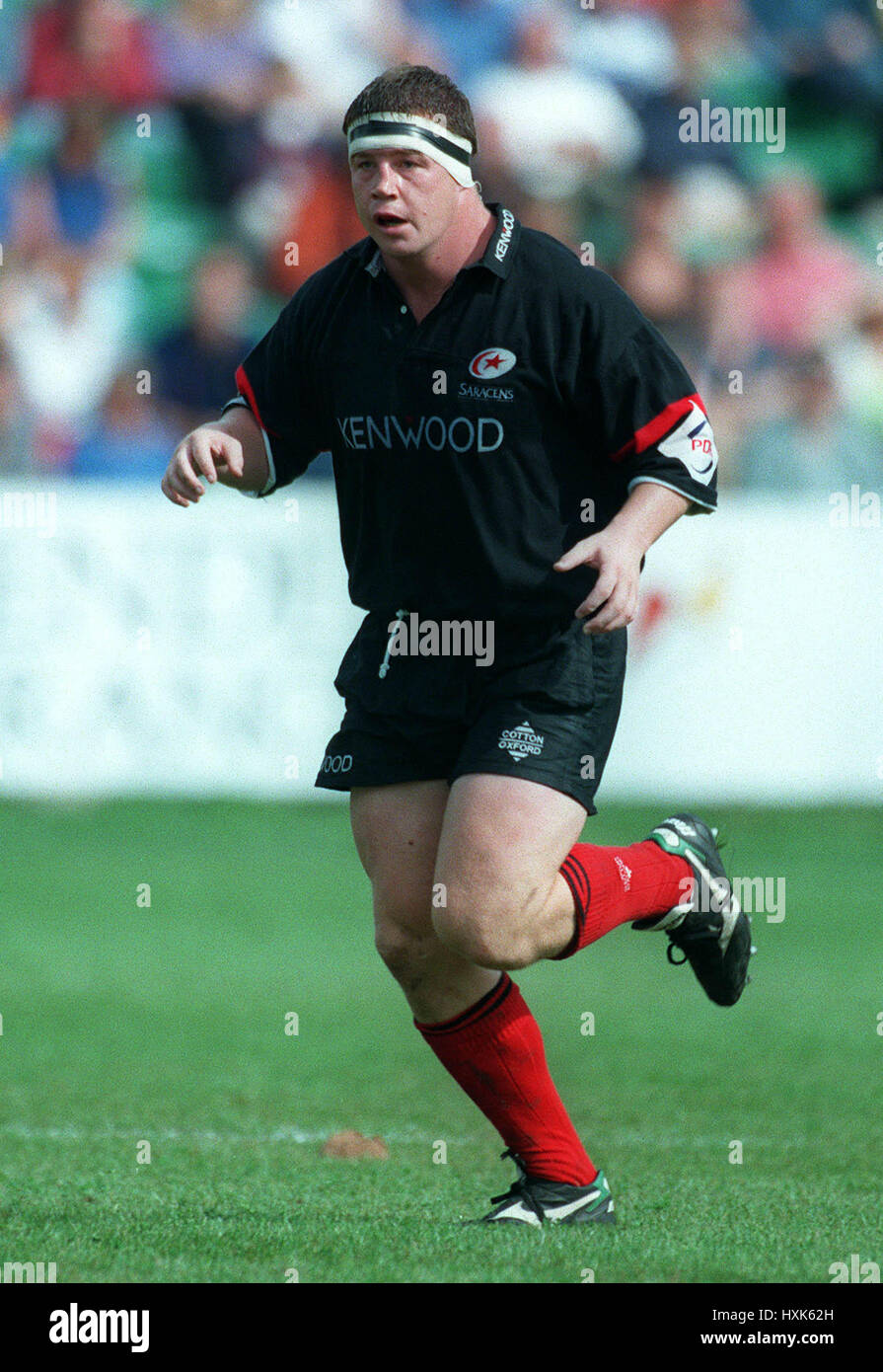 PAUL WALLACE. SARACENS RU 29 Août 1997 Banque D'Images