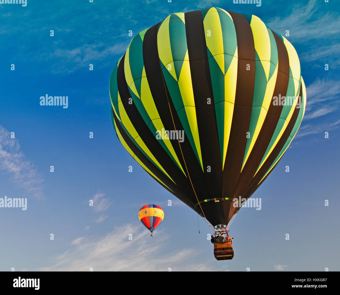 La montgolfière dans les Adirondacks Banque D'Images