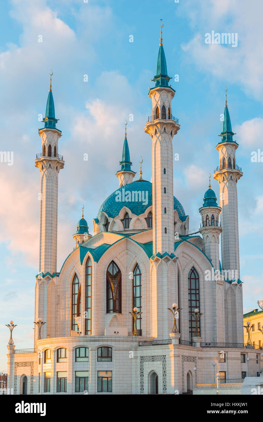 La mosquée Kul-Sharif à Kazan Kremlin au Tatarstan, Russie Banque D'Images