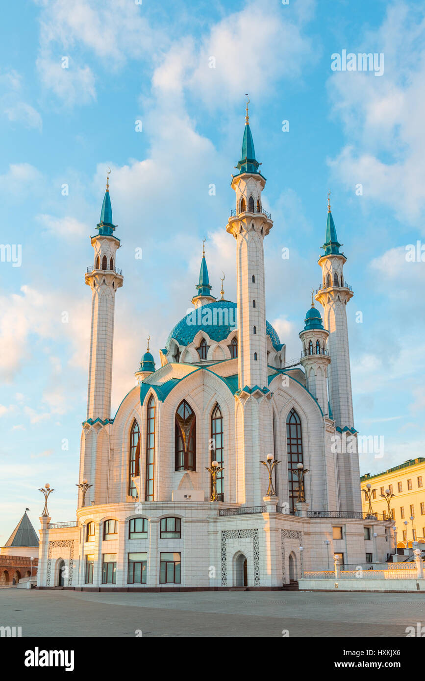 La mosquée Kul-Sharif à Kazan Kremlin au Tatarstan, Russie Banque D'Images