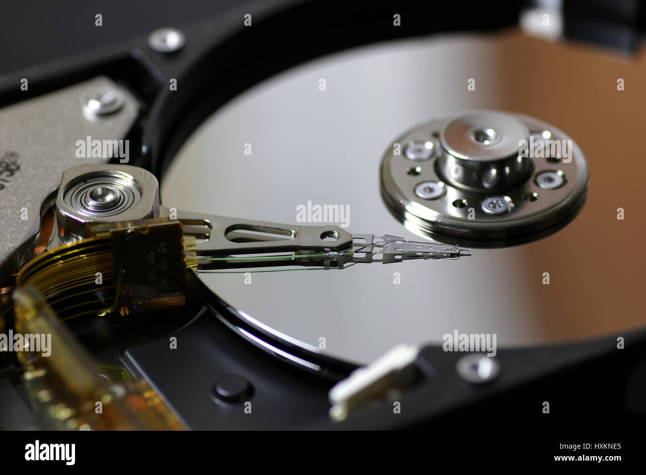 Macro de réparation de disque dur Photo Stock - Alamy